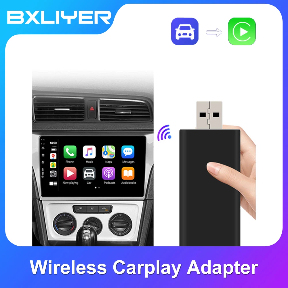 

Car Multimedia Player Wireless CarPlay Dongle Adapter Android Car Radio Wireless Carplay Bluetooth WIFI Receiver Car Radio