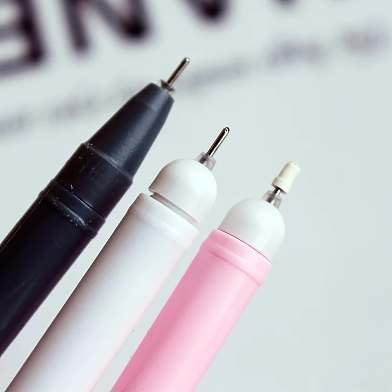 50 Creative Cute Cartoon Neutral Pen Black 0.5 Needle Water Pen Student Stationery Award Pen (Random Style)