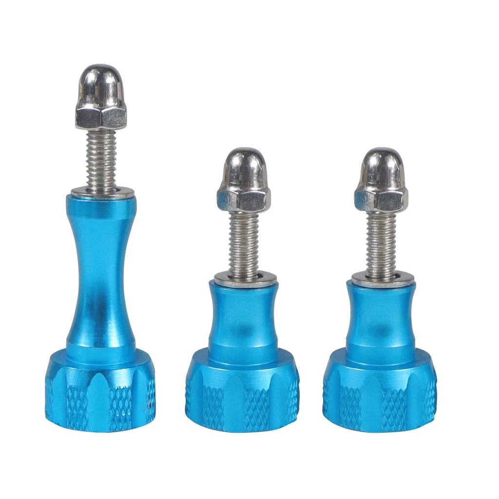 BGNing 1pack von 3pcs 1 Lange + 2 Kurze Bunte CNC Aluminium Bolt Mutter Schraube für GoPro Hero 7 6 5 3 + 4 SJ4000 EKEN YI 2 4K Montieren – Detail 3
