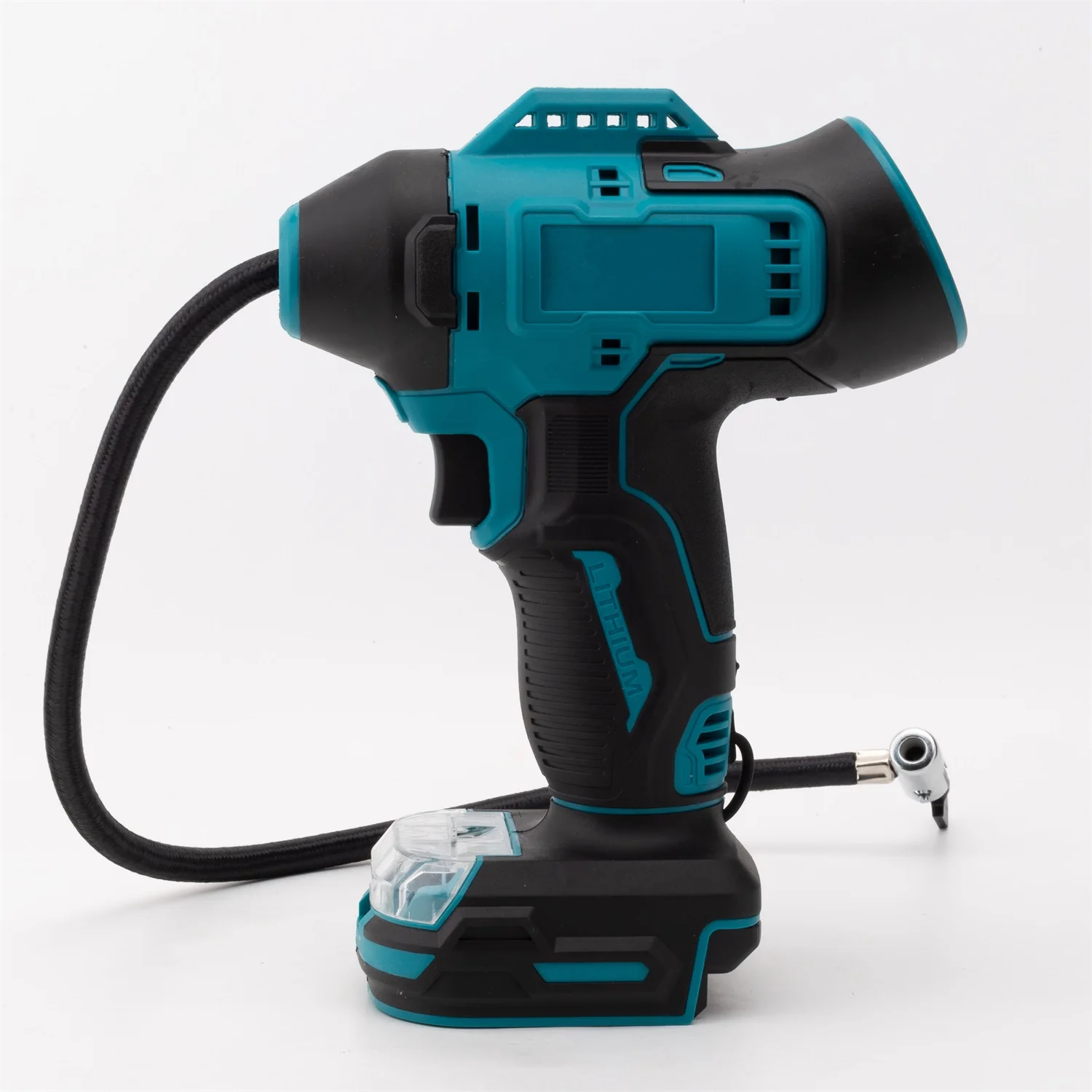 เครื่องเติมลมยางรถยนต์ไร้สายไฟฟ้าสำหรับรถยนต์ รถจักรยานยนต์ และยางอื่นๆ จอแสดงผลดิจิตอลสำหรับแบตเตอรี่ลิเธียม BOSCH 18V