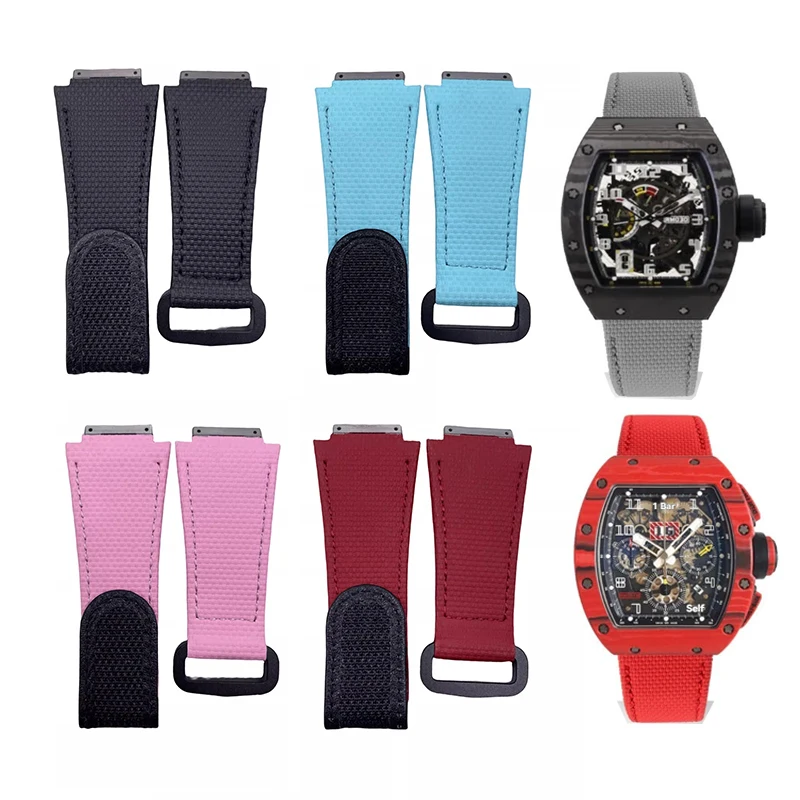 

Customized Rubber Strap for Richard Miller Watchband Fluororubber RM011 RM030 RM010 RM055 RM35-01 Bracelet Screw Down Connection