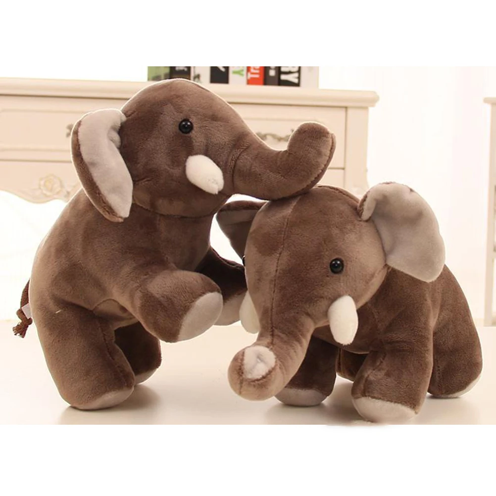 ZK30 25 cm mignon en peluche éléphant poupées beaux animaux en peluche jouets anniversaire cadeau de noël pour les enfants
