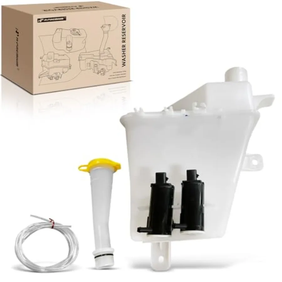 

Windshield Washer Reservoir Compatible with Select Chevrolet and Pontiac Models - Aveo 2004-2006 Hatchback, Aveo 2007, Wave 200
