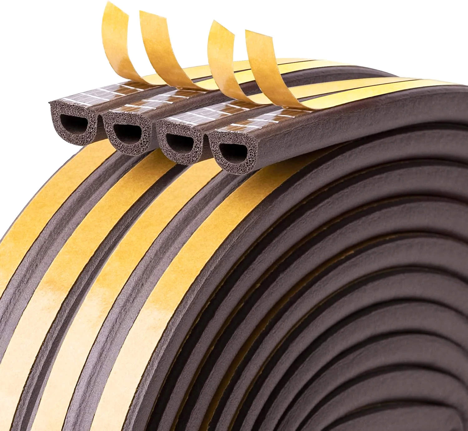 Tira de sellado de ventana autoadhesiva, 10/20/40M, burlete, sello de puerta, tapón de tiro, cinta aislante, sellado de goma contra ruido