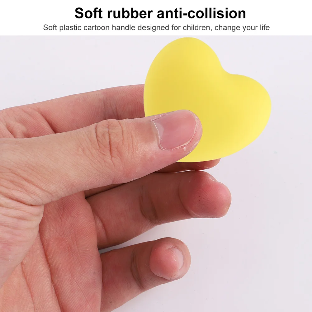 

12pcs Anti-Collision Drawer Handles Heart Shape Dresser Knob Cabinet Pull Cupboard Handle Decorative Furniture Hardware Upgrade