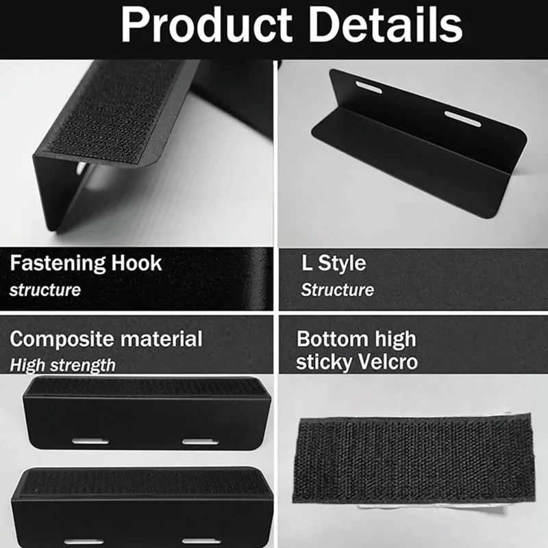 3PCS Multipurpose Car Trunk Luggage Item Stabilizer With Velcro Anti Slip Divider Suitable For Car Trunk Accessories
