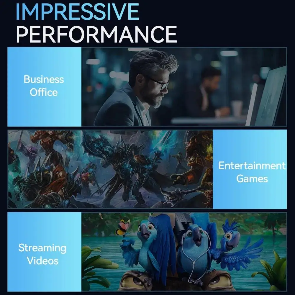 Windows 11 Pro Intel Core i9 8950HK Mini-PC 16 GB DDR4 1 TB SSD PC-Gamer-Computer Dual WIFI 6 BT5.2 4K HD Mini-Gaming-PC Desktop
