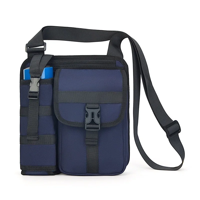 

Men's Sling Bag Crossbody Bag Lightweight Waterproof Fabric Independent WaterBottle Slot Back to School Trip Commuting Chest Bag