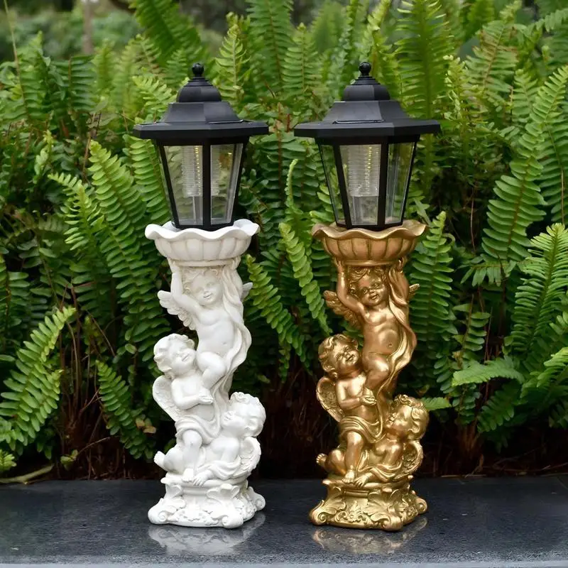Creative Cupid Angel Statue Solar Light,Waterproof LED Garden Yard Ornament Outdoor Patio Decoration Gift