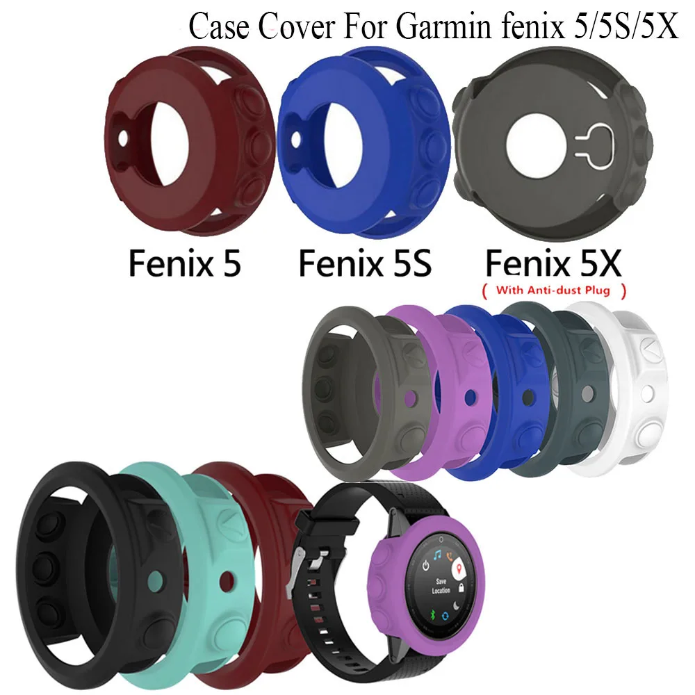 Silicone Case Cover For Garmin fenix 5/5S/5X Wristband Bracelet Protector Shell for Garmin Fenix 5x 5s 5 Smart Watch Protective