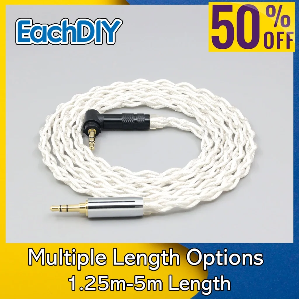 

Type2 Graphene Silver Plated 7N OCC Earphone Cable For Fostex T40RP Mk2 T50RP Mk3 T20RP Mk2 Dekoni Audio Headphone LN008495