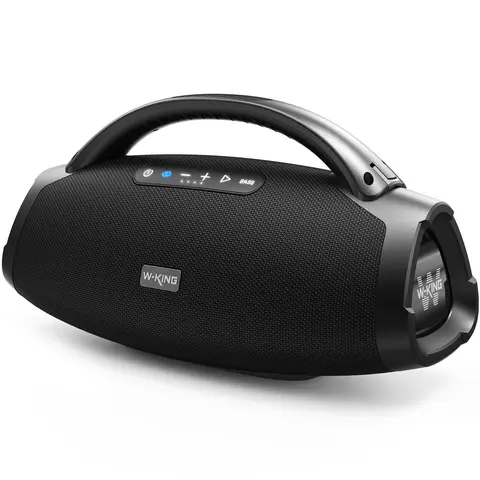 W-KING Altavoz Bluetooth portátil 200W RMS altavoz inalámbrico para exteriores IPX7 altavoz impermeable altavoz para fiesta Camping 24H de reproducción