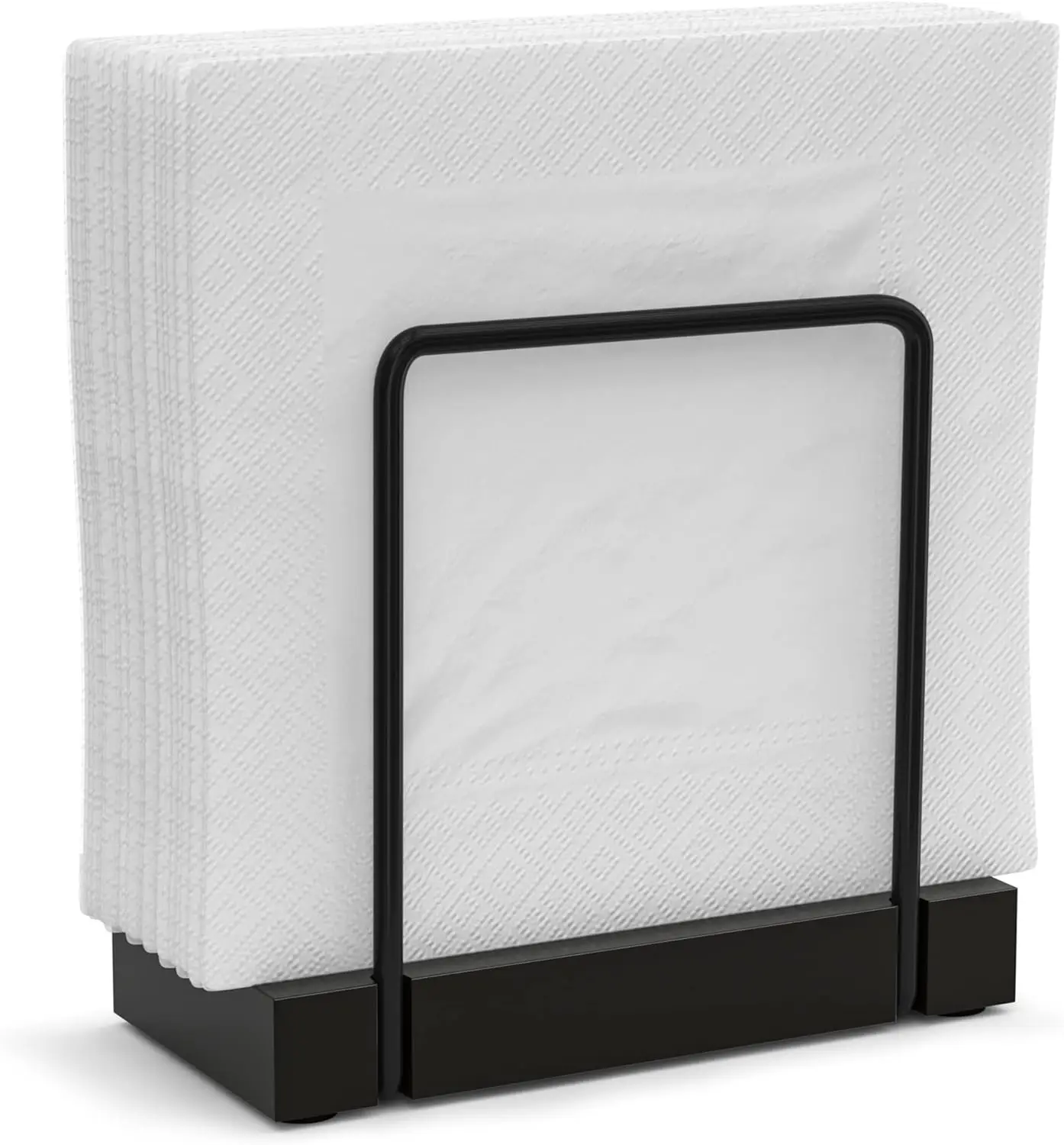 

Bamboo Iron Standing Napkin Dispenser for Kitchen Dining Farmhouse Cocktail Picnic Bar Rustic