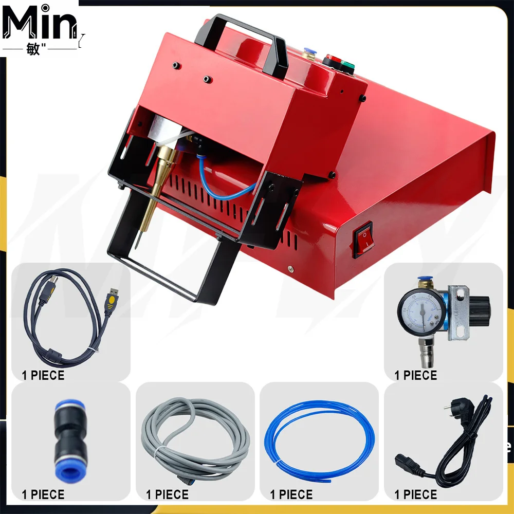 100*20mm  Portable Pneumatic VIN Code Marking Machine Dot Peen Metal Chassis Number Marking Machine