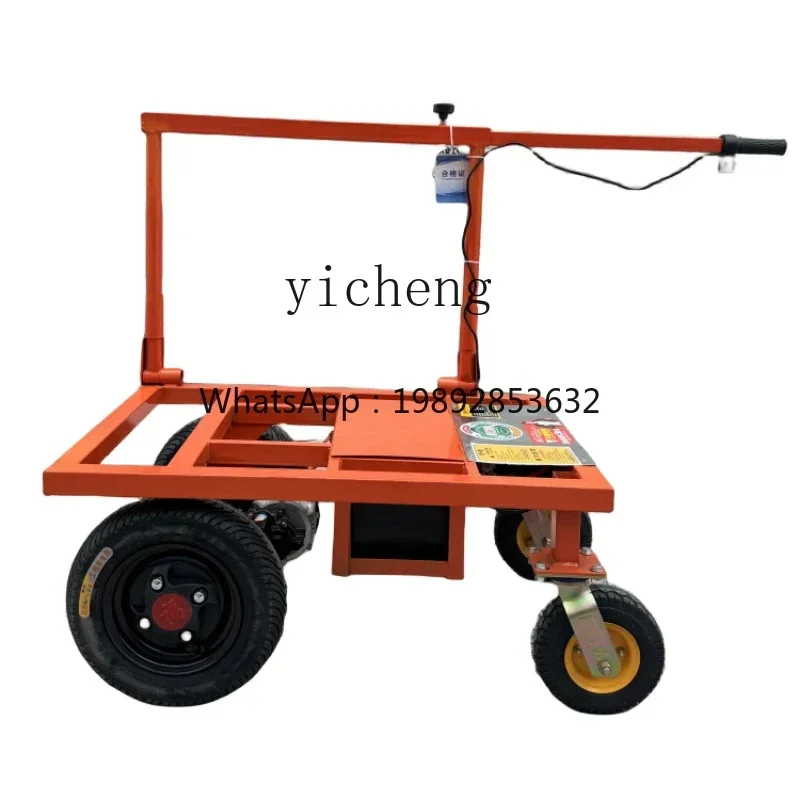 TQH electric flatbed truck building materials truck foldable telescopic portable trolley