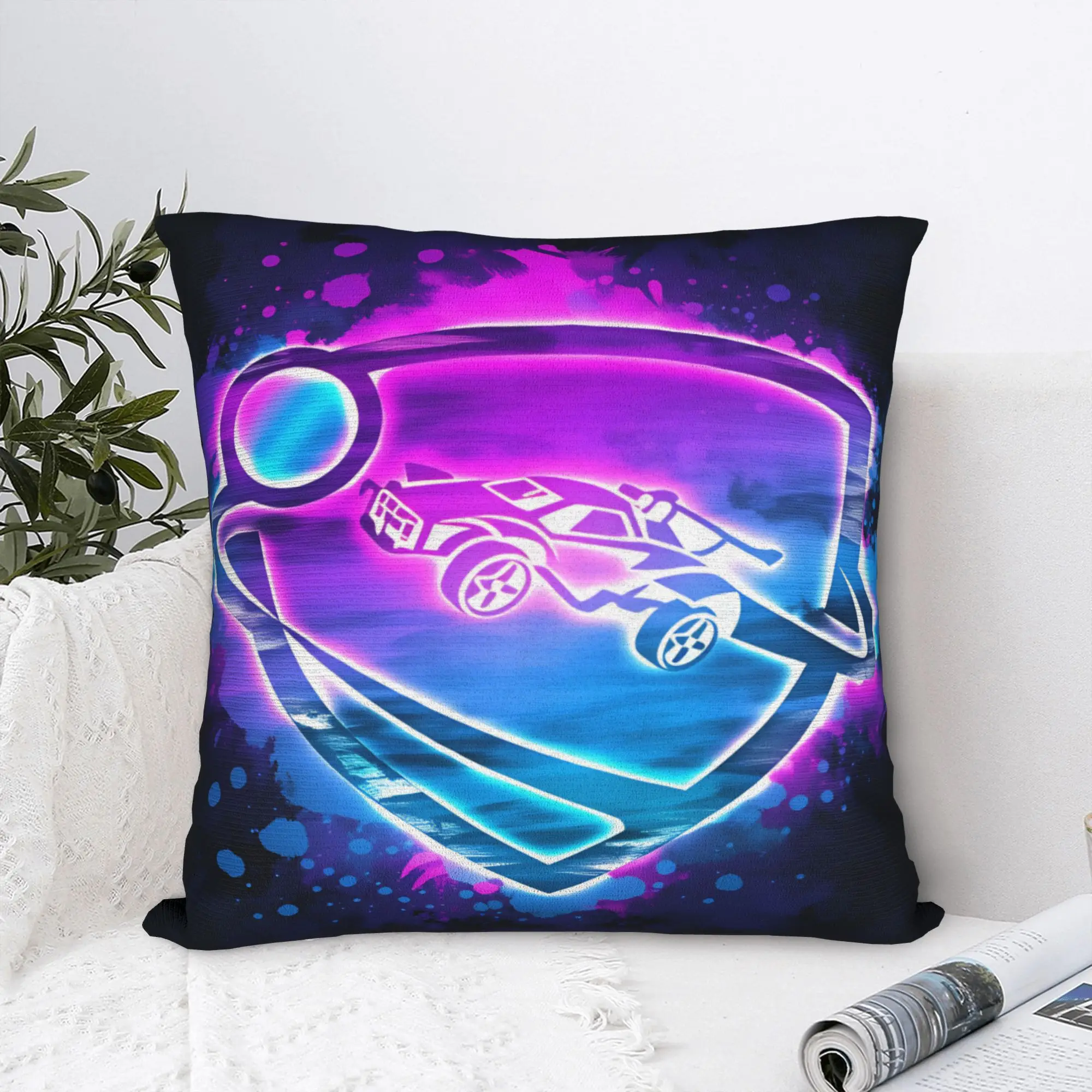 Funda de almohada con leaguas de cohetes, funda de almohada Vintage para sofá, decoración del hogar, fundas de almohada