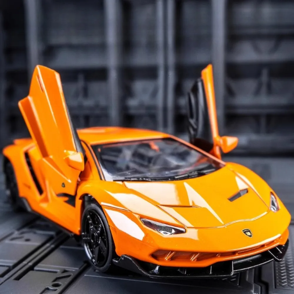 Lambor LP770 1:32 Sports Car Toy Models Alloy Diecast Sound Light Super Racing Lifting Tail Pull Back Toys Kids Gift Collection