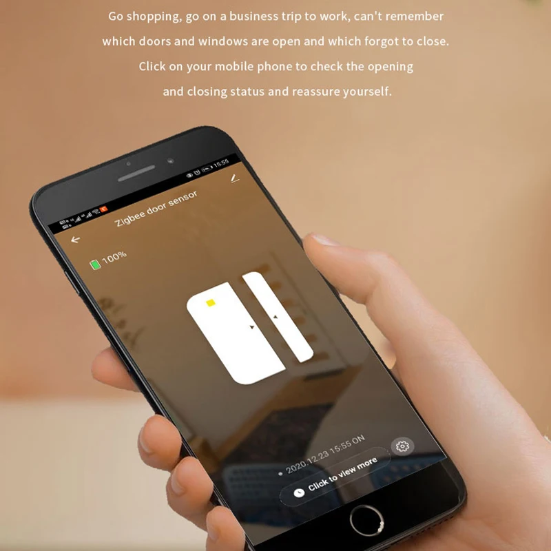 Tuya ZigBee Smart Door Window Open/closed Detector Sensor Smart Home Security Alarm System Support Tuya Smart Life App Control