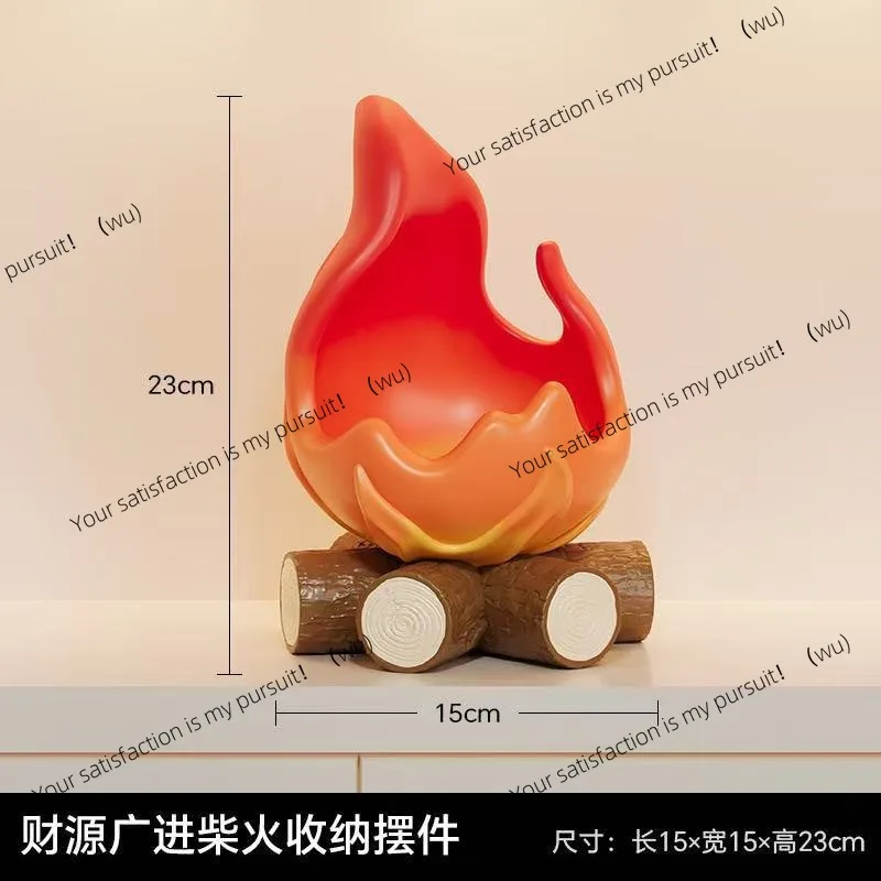 

Creative Cassifa flame cute home entrance key storage plate living room desktop decoration storage pen holder