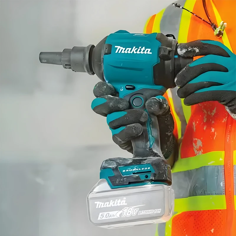 Batteria ricaricabile originale Makita 18V 6.0Ah, modello DAS180, per soffiatore ad aria senza fili e senza spazzole, 18V, con ugello per la pulizia profonda di computer, lavori domestici e officine.