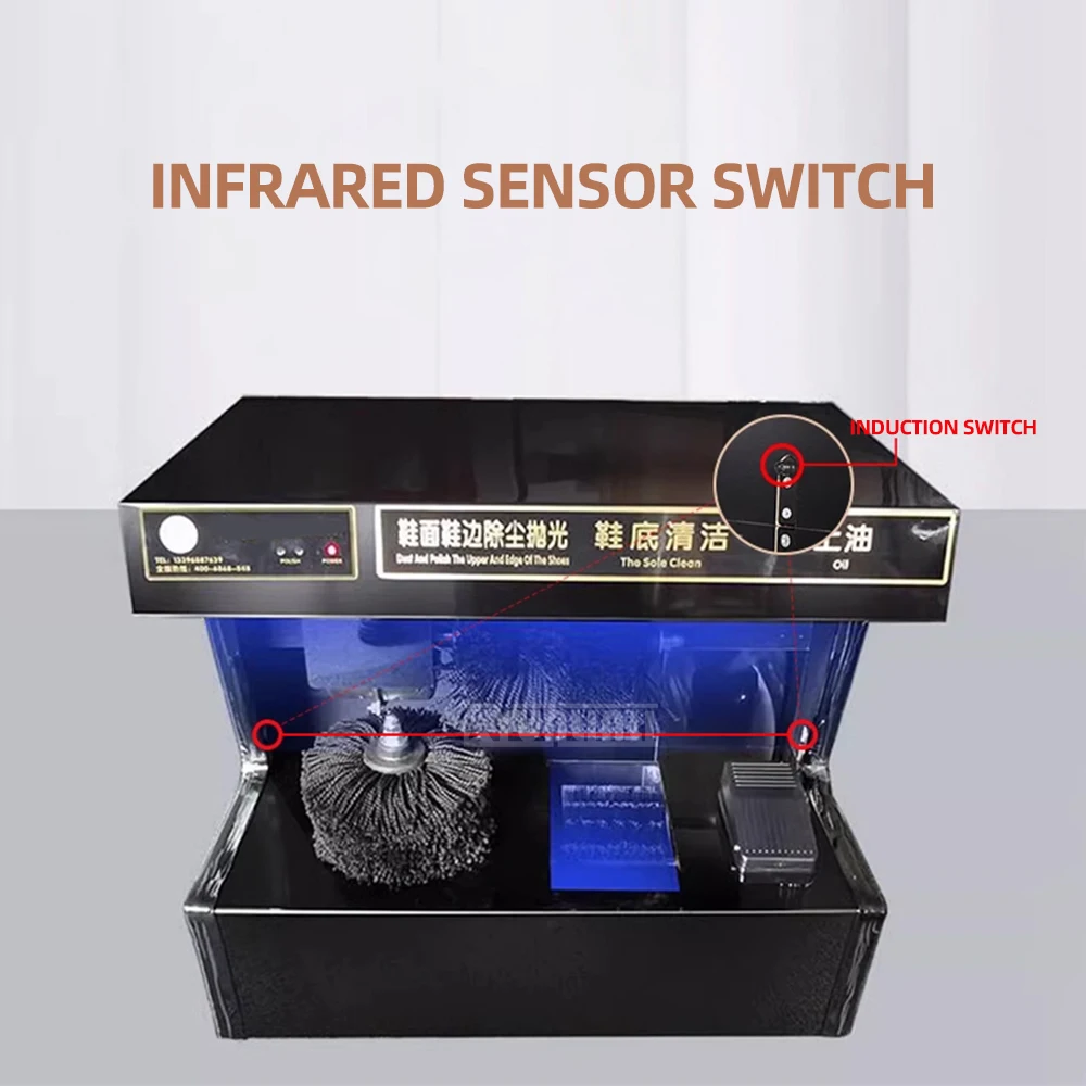 Automatyczna elektryczna szczotka do butów Indukcyjna szczotka do butów Środek czyszczący do skóry hotelowej