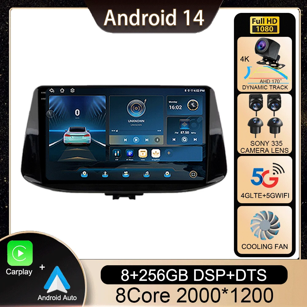 

Android 14 Car Radio For Hyundai I30 2017 - 2019 Navigation GPS Android Auto 5G Screen Wifi Video Bluetooth No 2din DVD Carplay