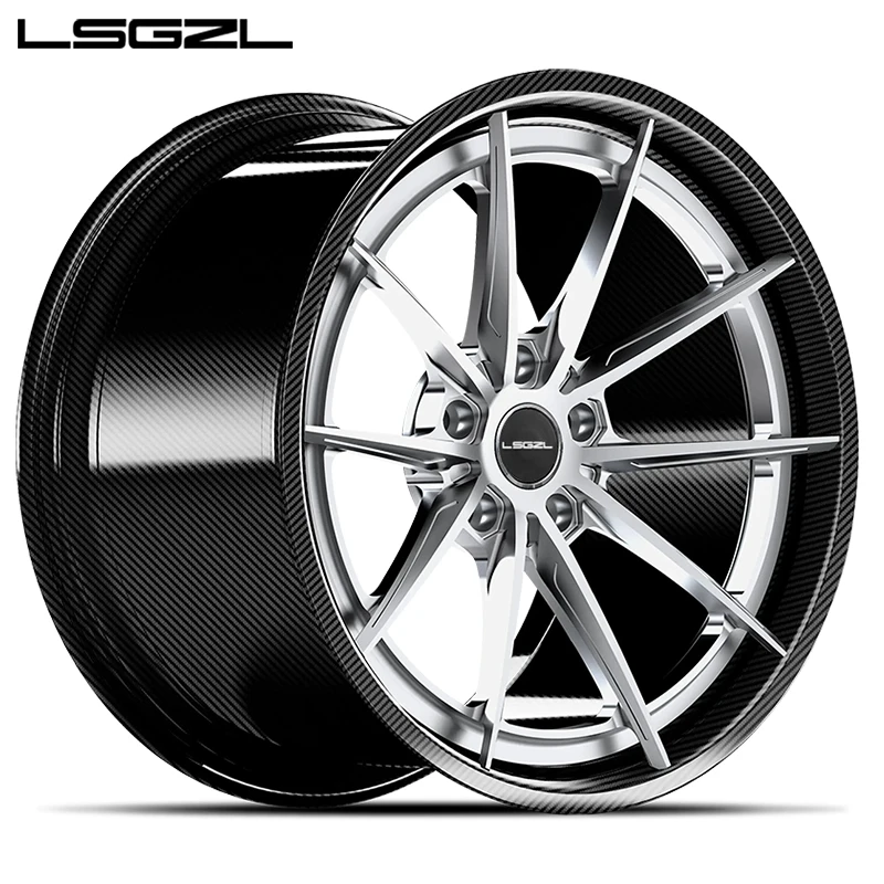 LSGZL 2022 Best-selling Car Rim19 19 20 21 Inch Carbon Fibre Wheel Hub 5 Holes for Involving Cars