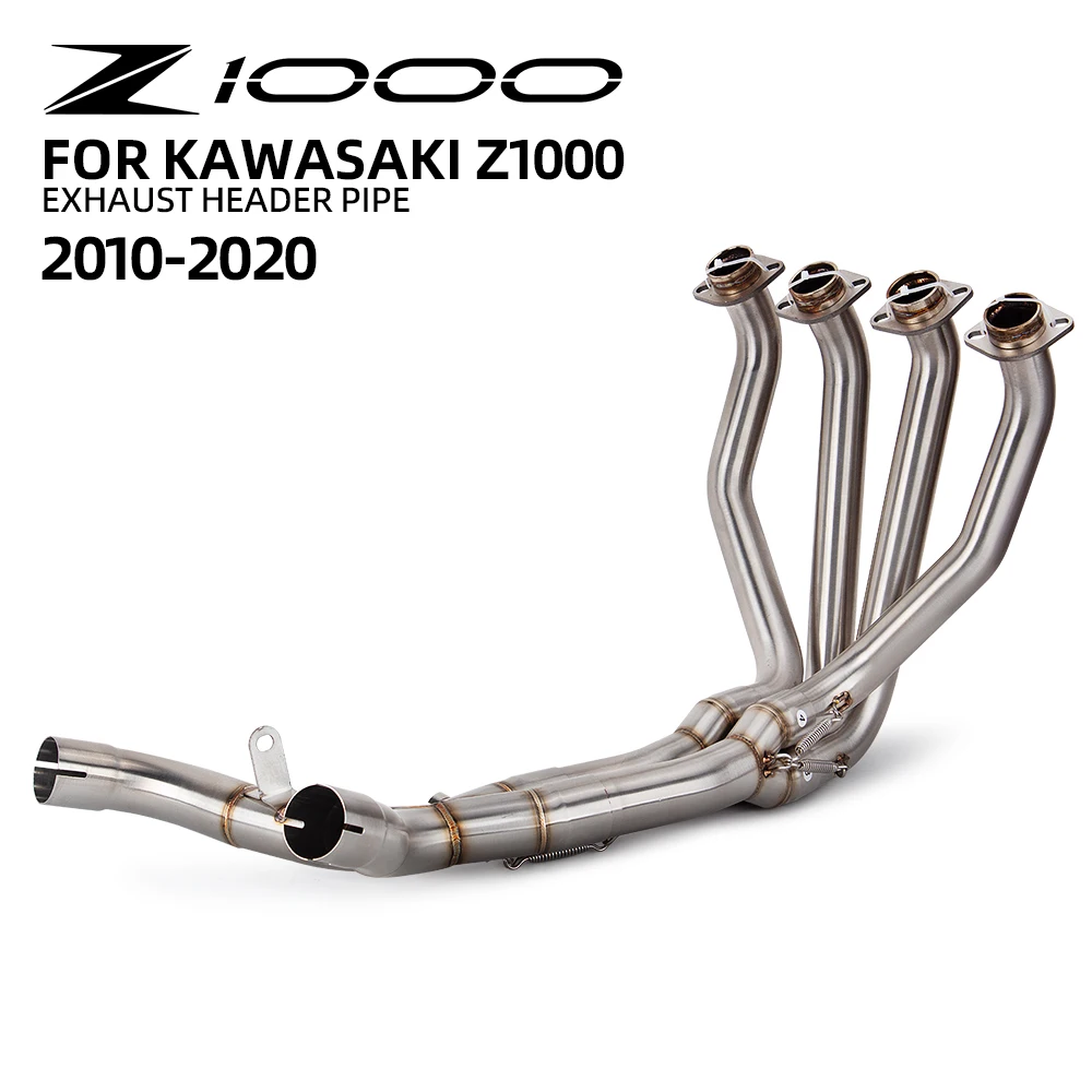 For Kawasaki Z1000 2010-2020 Exhaust Front Pipe Slip on Stainless Connect Original Motorcycle Escape Muffler Racing Line Modify