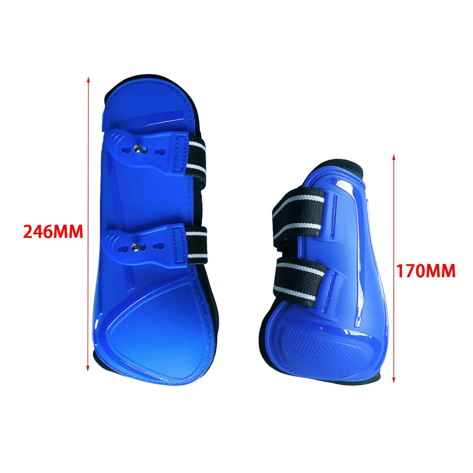 Jambes de cheval en PU absorbant les chocs, tendon d'équitation, bottes Fetlock, équipement d'équitation, 2 pièces