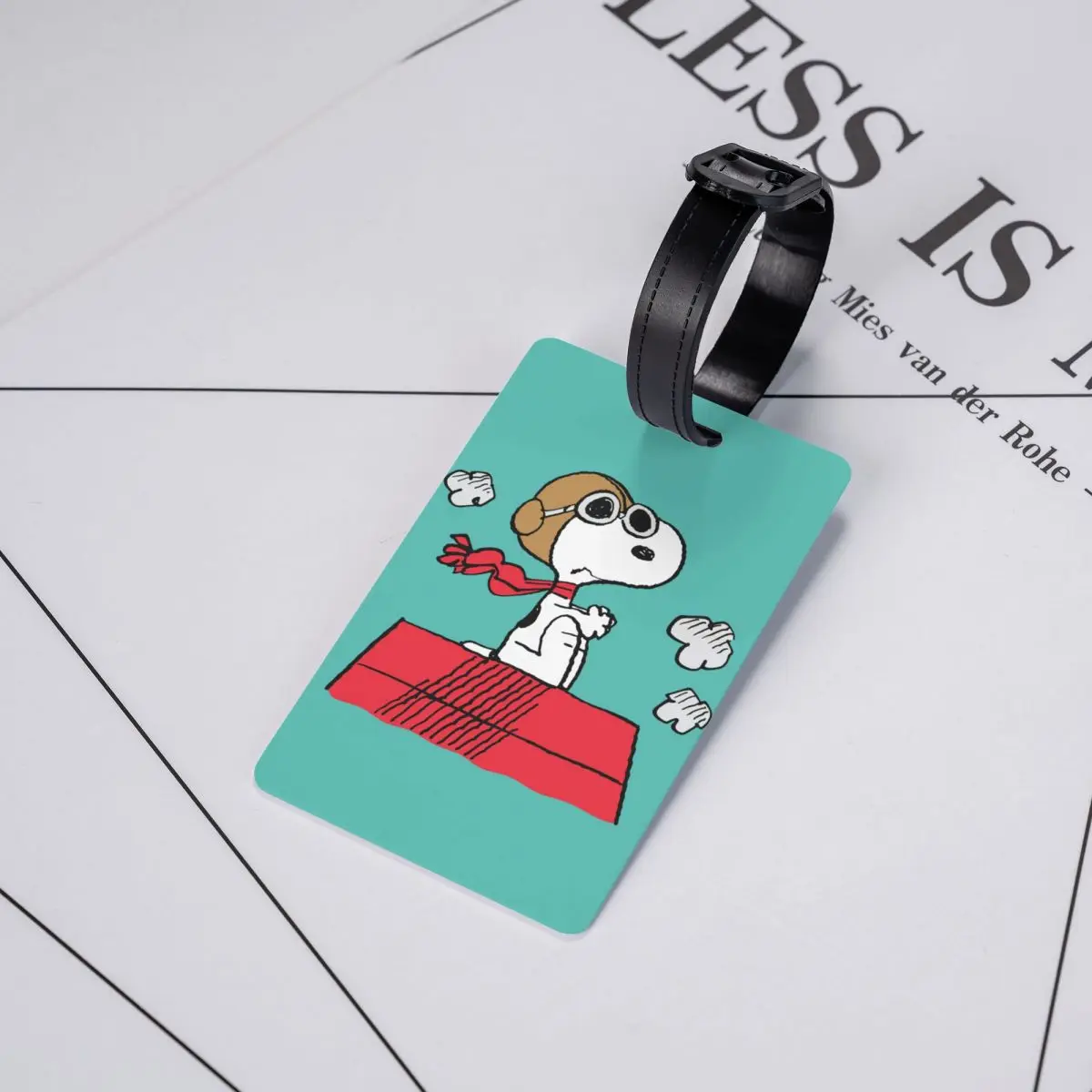 Luggage Tag Peanuts Snoopy Cute Cartoon Gel Travel Accessories Cartoon Name ID Address Luggage Bag Case Tags Suitcase Tag Gifts