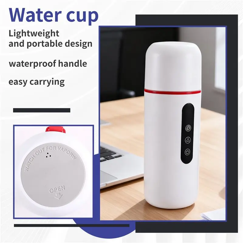 سخان قهوة السيارة A61I كوب ماء محمول مع وظيفة التسخين مناسب لتسخين الشاي والقهوة والحليب