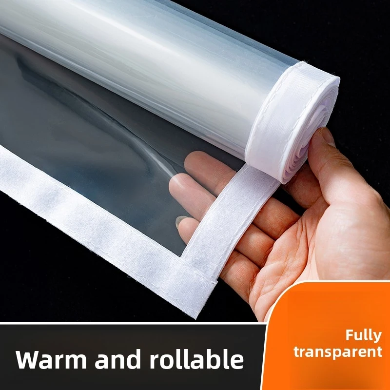 Winter Cold-Proof Insulation Film, Windproof and Warm Sealing Curtain, Bedroom Window Wind-Blocking Device, Transparent Thickene