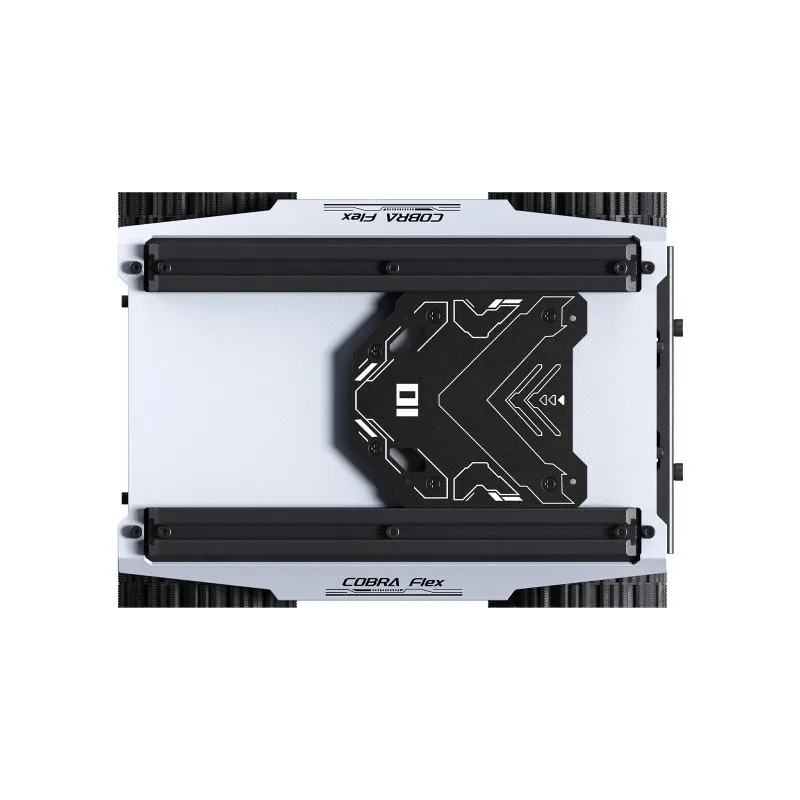 Cobra Flex 4WD Universal Modular Chassis Kit for Robot Building - 4 Wheels Compact Drive-by-Wire Hub Motor Multi-Host Compatible