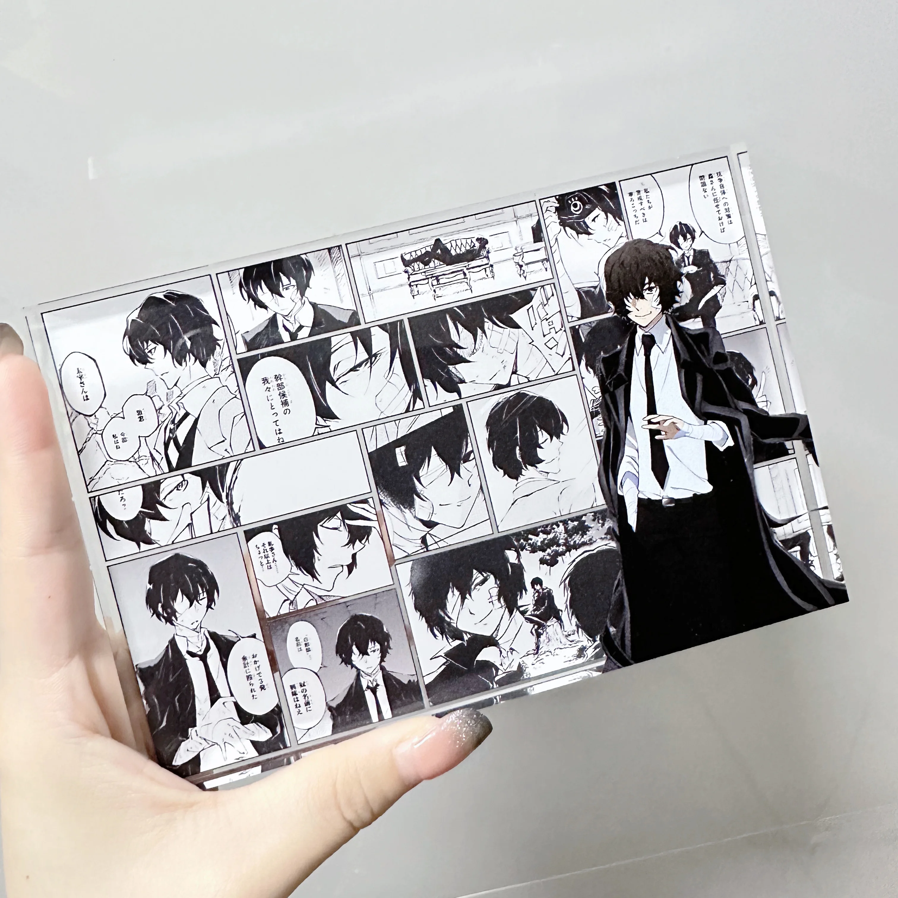 

Anime Bungo Stray Dogs Dazai Osamu Nakahara Chuya Cosplay Acrylic Brick Desktop Decoration Ornament Collectible Birthday Gift