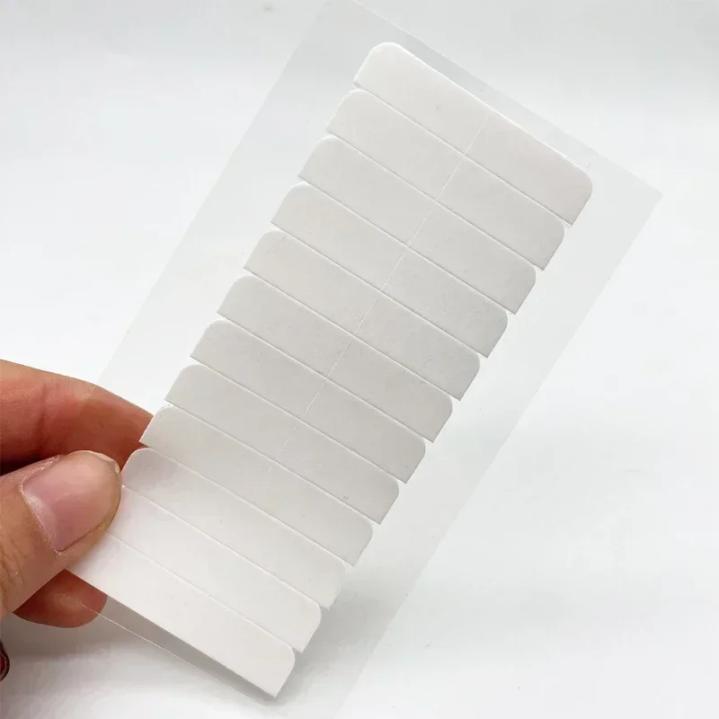 

120 tabs/lots 10 sheets 0.8cm*4cm No shine white adhesive tape waterproof tape for tape hair extensiontape in hair extensions