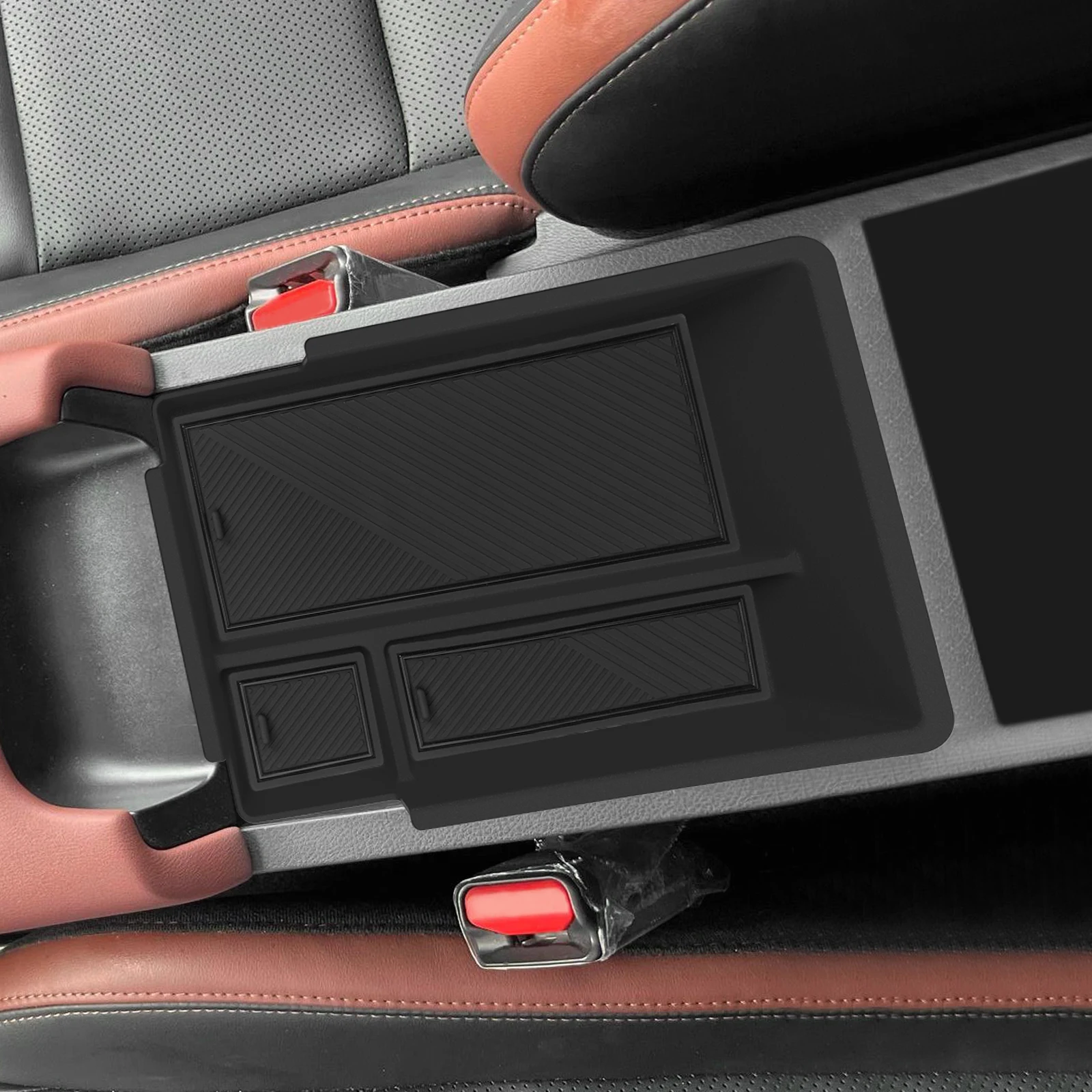  for Geely Coolray Proton X50 2025 2026 Central Console Armrest Storage Box Tray Organizer Car Interior Accessories Blac
