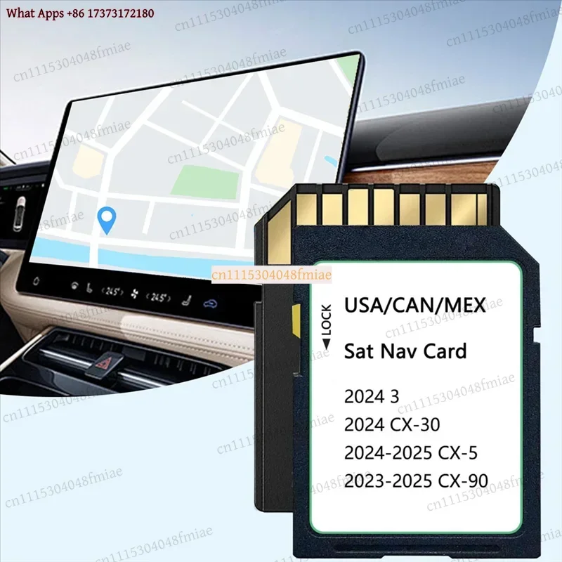 Upgraded KMV66 EZ1B GPS SD Card Map for CX-5 2024-2025, CX-30, Model 3 2024, CX-90 2023-2025 USA CAN MEX