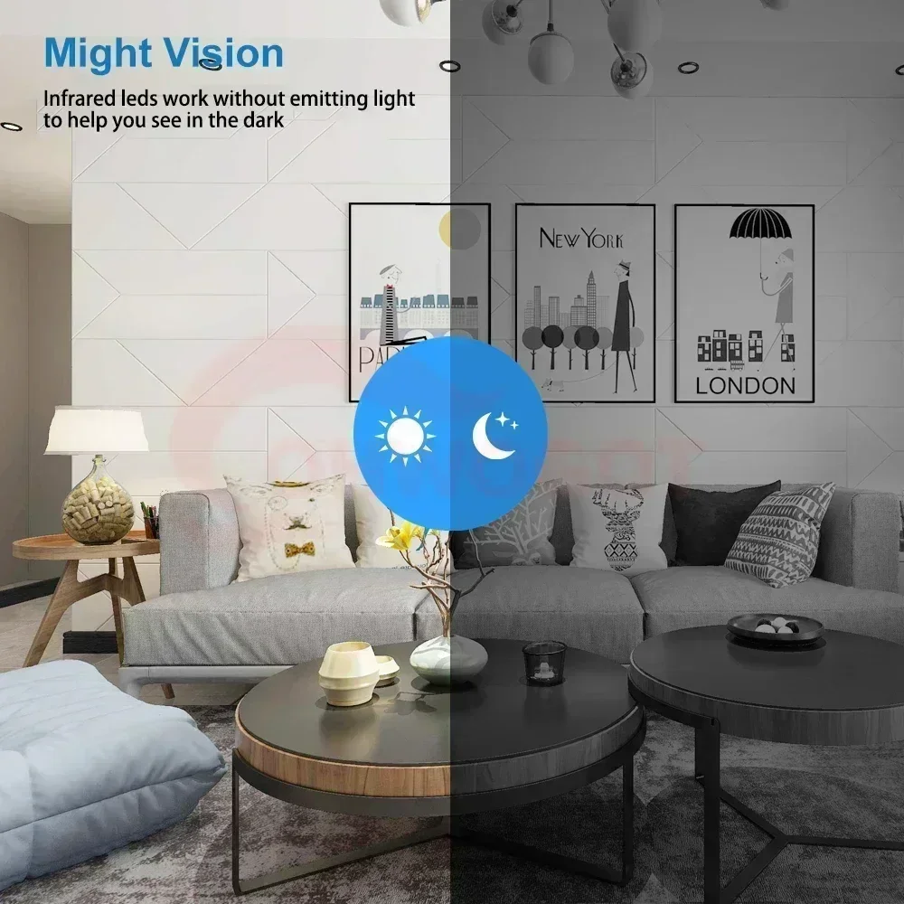 HD كاميرا لا سلكية صغيرة واي فاي 1080P للرؤية الليلية كاميرا IP متعددة الاستخدام المراقبة عن بعد غير مرئية مراقبة الطفل مسجل فيديو صغير