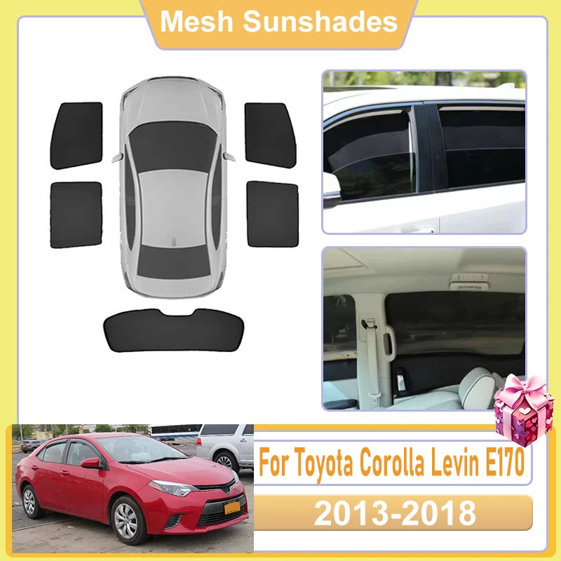 

For Toyota Corolla Levin E170 Accessories 2017 2013-2018 2016 Car Window Screen Sun Shade Cover Anti UV light Shield Sun Baffle
