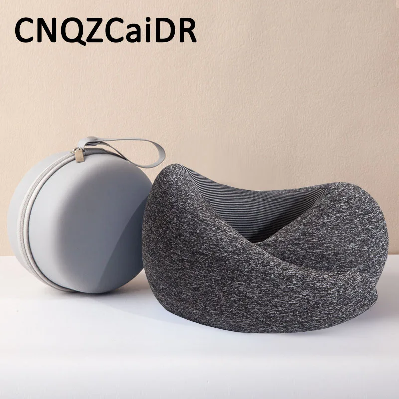 

Travel Neck Pillow Memory Foam U-shaped Pillow Portable Adjustable Soft Neck Support Noon Break Sleep Pillows