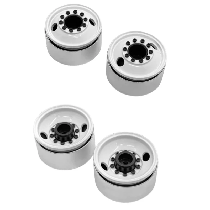 

DIESEL 1.9'' Inch Metal Beadlock Wheels Rim Hub for 1/10 Rock Crawler Car TRX6 Ultimate Hauler Flatbed Trailer RC Upgrade Parts