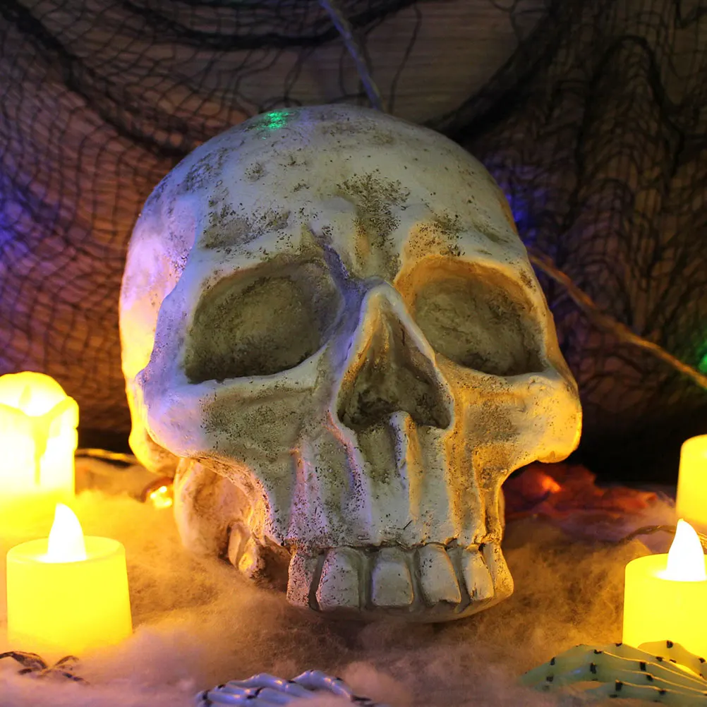 

Realistic Models Decoration Halloween Skull Model Scary Photo Props Party Supplies Simulation Skull DecorHaunted House