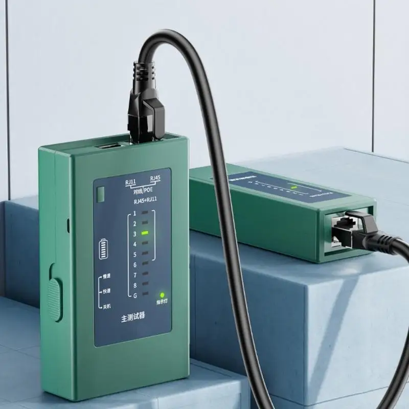 C90F Comprehensive Networking Cable Tester Ethernet Cable Mapper for RJ45 RJ11 RJ12 CAT5 CAT6 POE UTP STP Testing