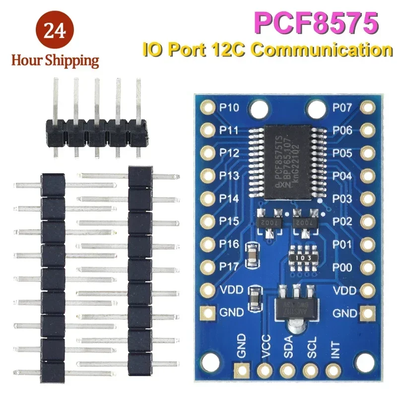 PCF8575 Module Expansion IO port Expander board DC 2.5-5.5V I2C communication control 16 IO ports For Arduino