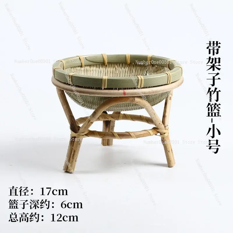 

Плетеная бамбуковая корзина-поднос для фруктов и сухих продуктов, креативный декор для дома в форме велосипеда