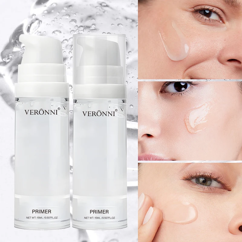 Prebase Facial Minimizadora de Poros de 15 ml, Base de Maquillaje Hidratante Invisible para Poros, Prebase Suavizante de Larga Duración con Control de Grasa para Todo Tipo de Piel