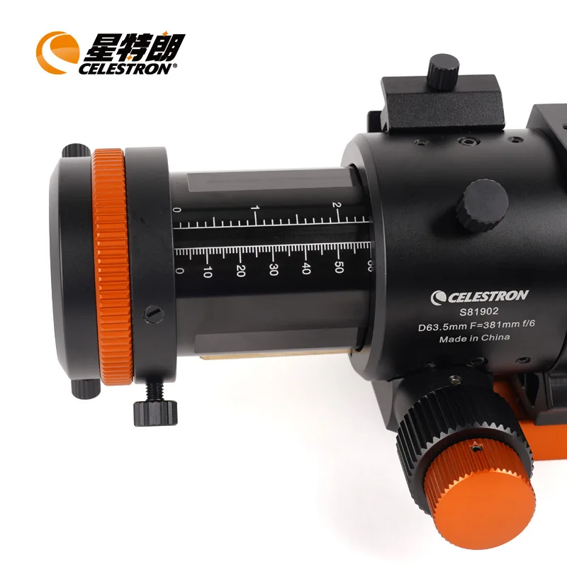 Celestron 63ED 천체 망원경, 2 인치 듀얼 스피드 포커싱 사진, C63.5ED 메인 미러, OTA 성간 시리즈