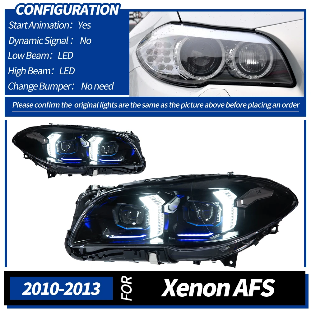 Koplampen Voor Bmw F10 F18 2011-2017 Auto Vara Gonz 12V H7 Led Drl Hella Xenon lens Hella F11 530 M5 Gereedschap Accessoires