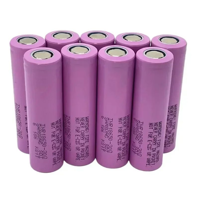 New INR18650 30Q 20A 3.7V 3000mah Rechargeable Lithium Ion Battery Replacement External Battery for Screwdriver 18650 Battery