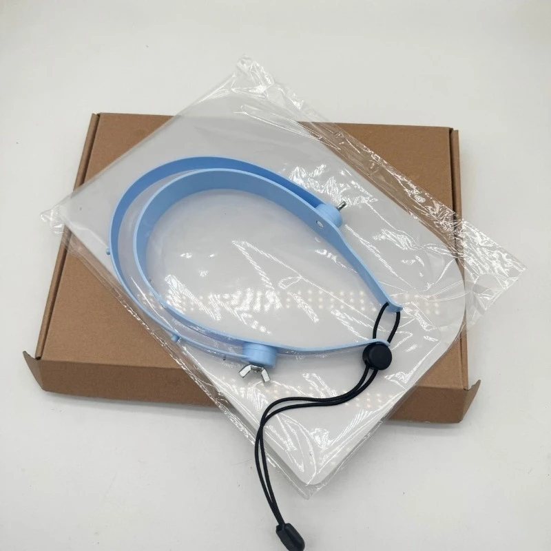 High Definition Head-mounted Protective Mask Anti-fog, Dust and Splash, Adjustable Mask, Face Shield. 1 Rack and 10 Lenses S